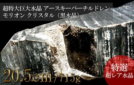 超特大巨大水晶、アースキーパーチルドレン、モリオンクリスタル（黒水晶）141