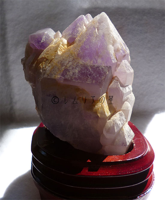 アメジスト原石、紫水晶、ティアードロップ、カテドラル、ポイント134
