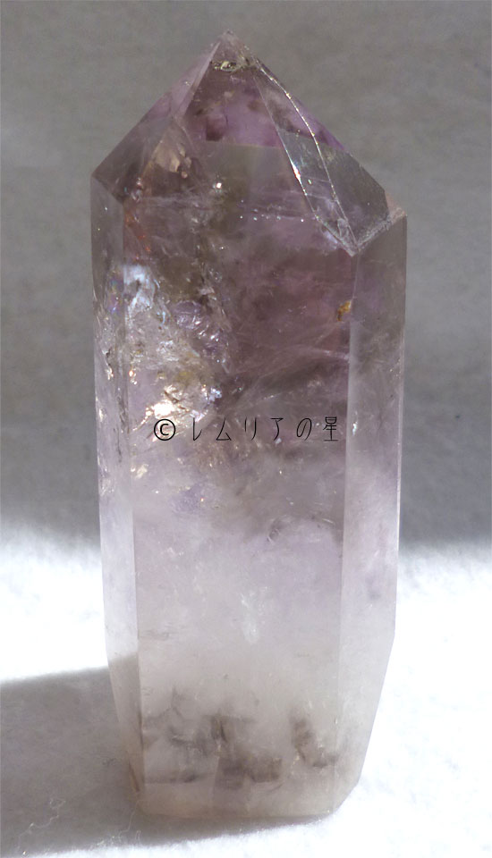 アメジスト原石、紫水晶、レインボークォーツ、虹入りポイント188