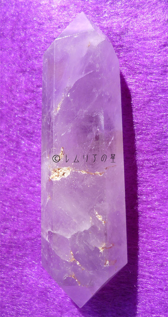 アメジスト原石、紫水晶、レインボークォーツ、虹入りダブルターミネーション、ダブルポイント019