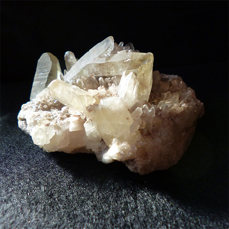 シトリンクォーツ クラスター 天然石シトリン(黄水晶)035