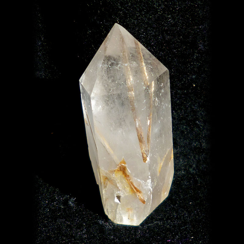 ゴールドルチルクォーツ、ルチル水晶ポイント（金針原石）190