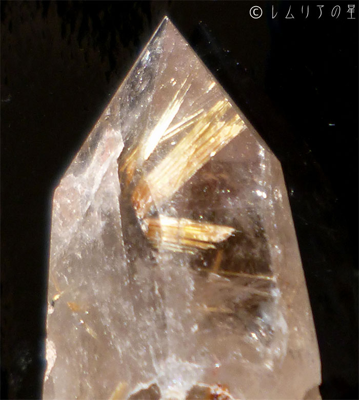 太陽放射 ゴールド タイチンルチルクォーツ｜rutile quartz｜34