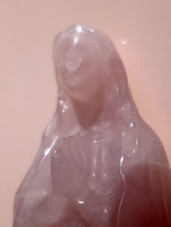画像15: ローズクォーツ 女神 マリア様 水晶 カーヴィング（マリア カービング）001｜dragon carving｜15